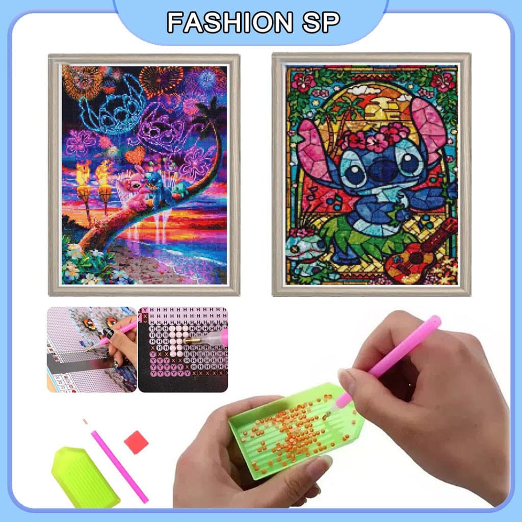 5d Pintura Diamante Artesanal Ponto Cruz Kit De Pintura Diamante (kit Completo De Pintura Diamante)