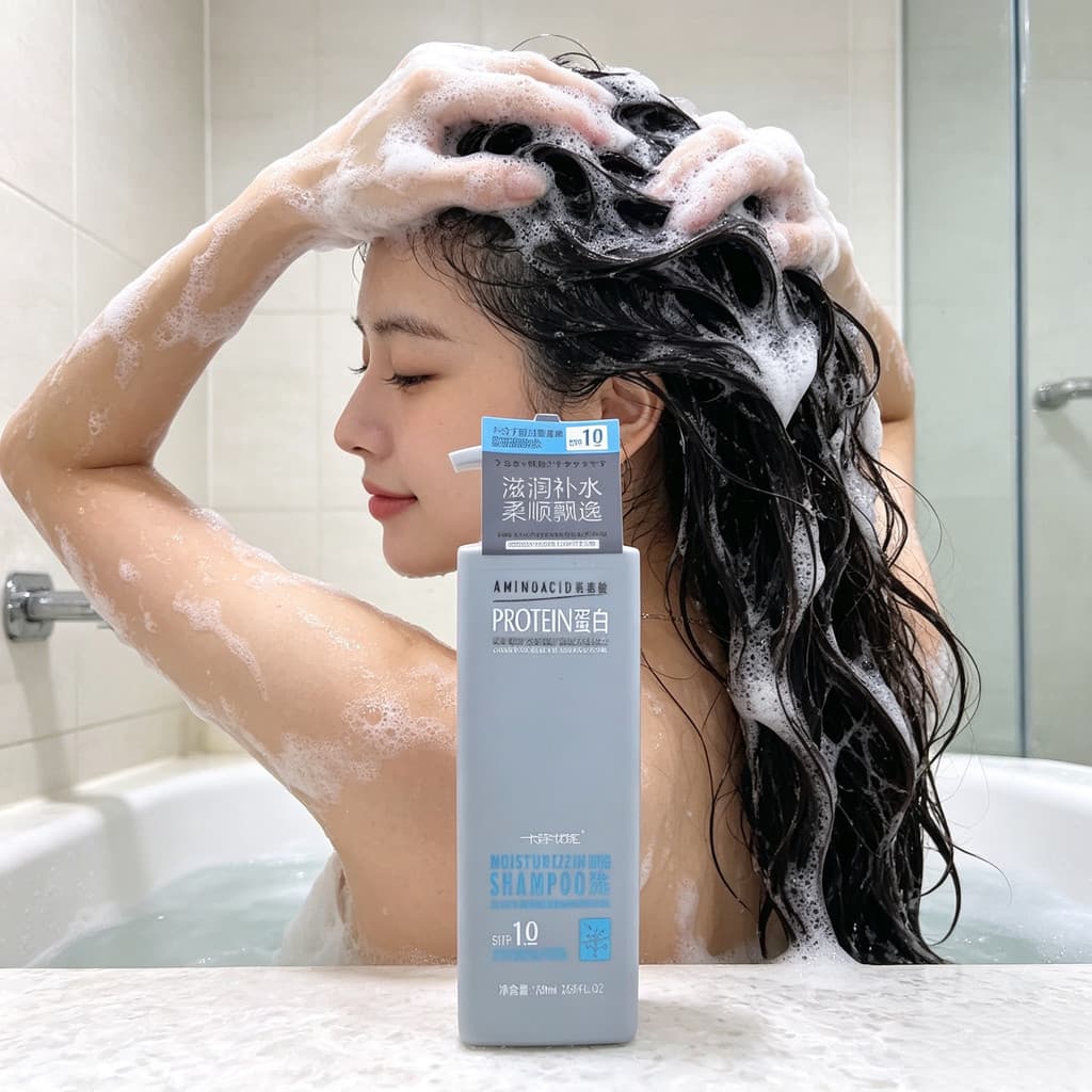 Kafen Youneng Shampoo Hidratante de Aminoácidos de Proteína Japonesa Desengordurante Controle de Óleo Máscara de Cabelo 