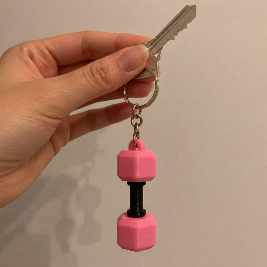 Chaveiro Halter – Academia, Musculação Feito em 3D