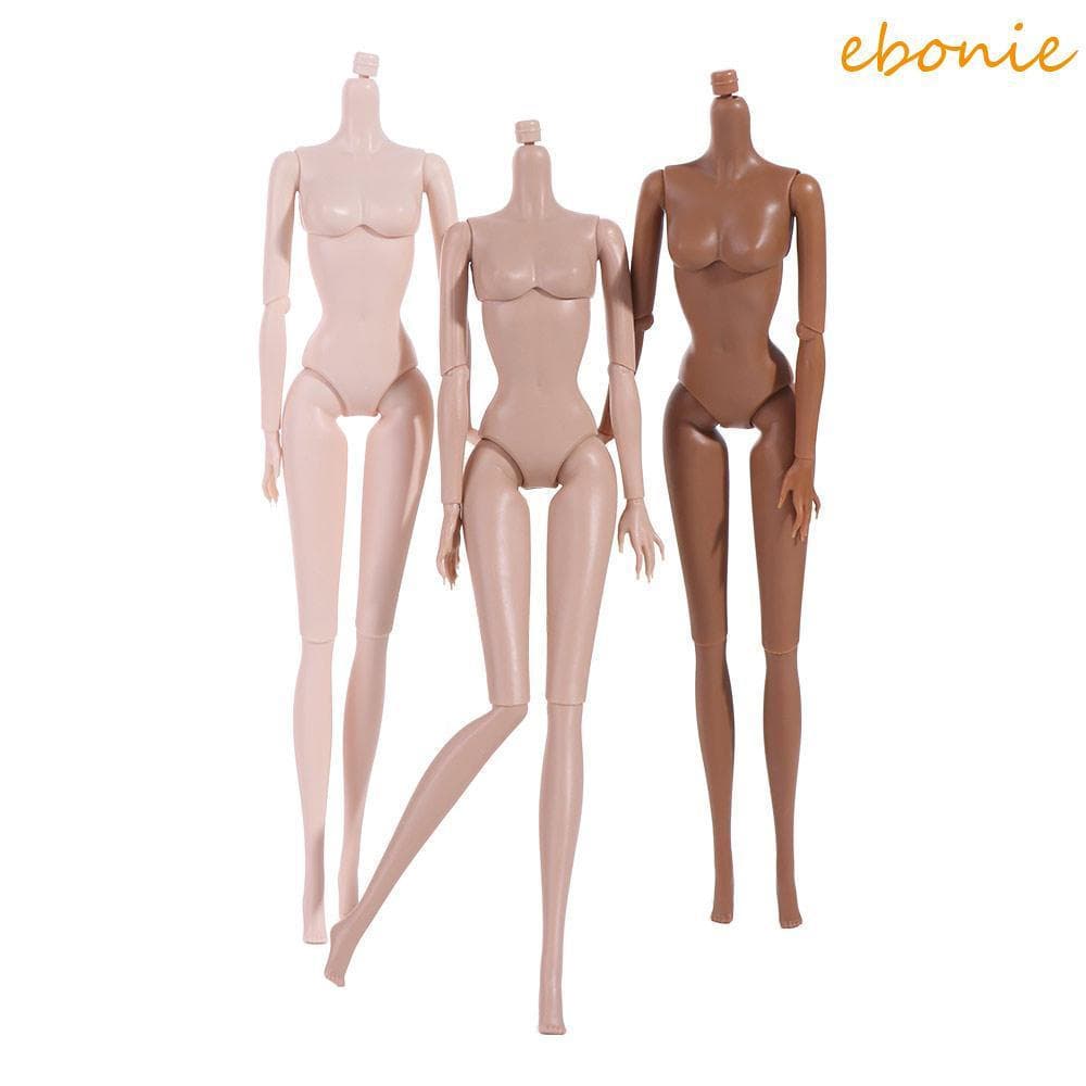 Boneca Super Modelo EBONIE , Bonecas BJD Nuas Articuladas Móveis Com 11 Articulações De 30 Cm , Corpo De Figura Corporal