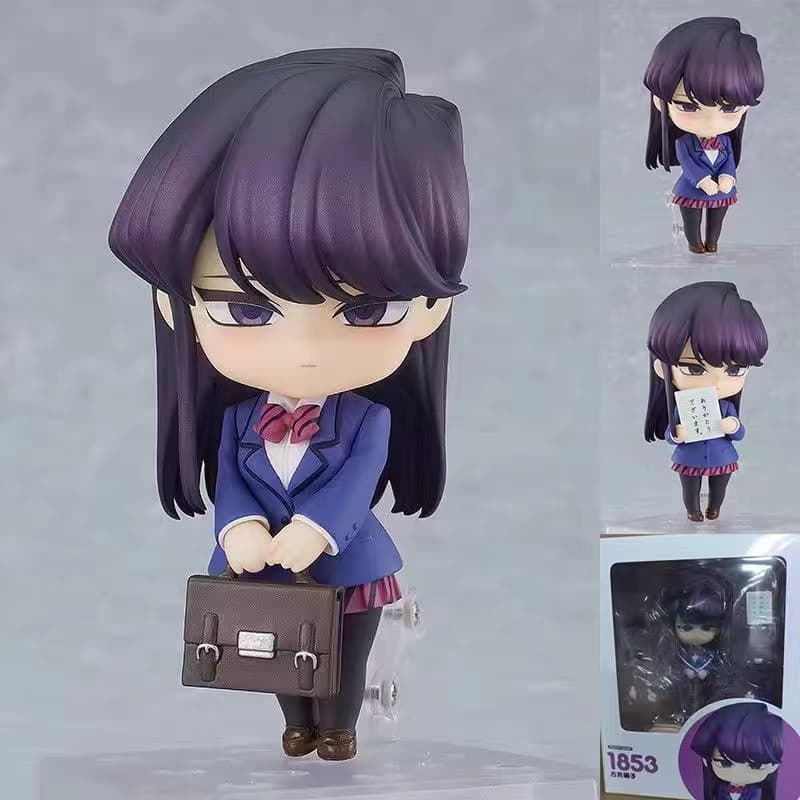 Nendoroid 1853 Shoko Komi Não Consegue Comunicar Mudança de Rosto Figura de Ação Articulada Modelo Bonecas