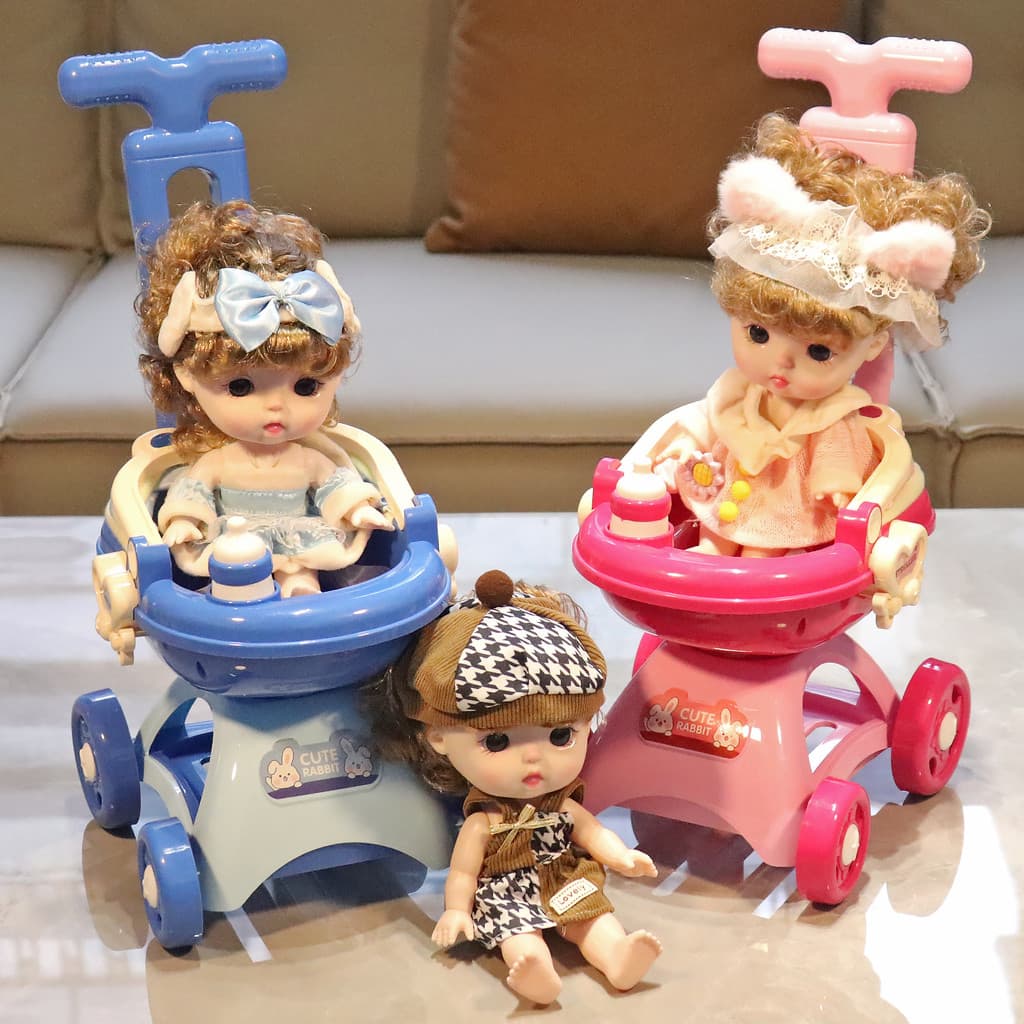 Crianças tamanho grande carrinho de bebê jogar casa carrinho de bebê brinquedo menina princesa carrinho de bebê menina c