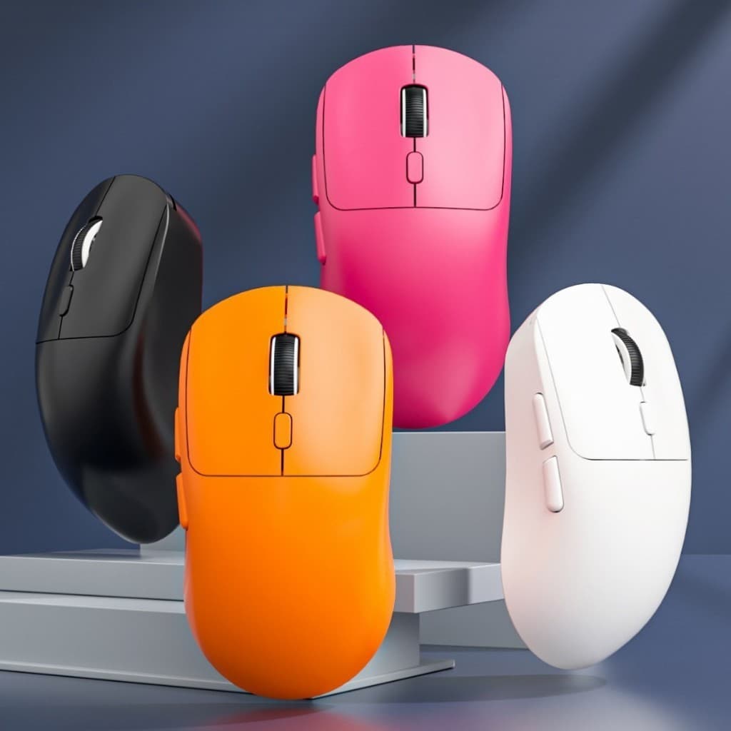 Mouse Sem Fio 3 Modos Leve 65g 6400DPI Recarregável 500mAh para PC Notebook