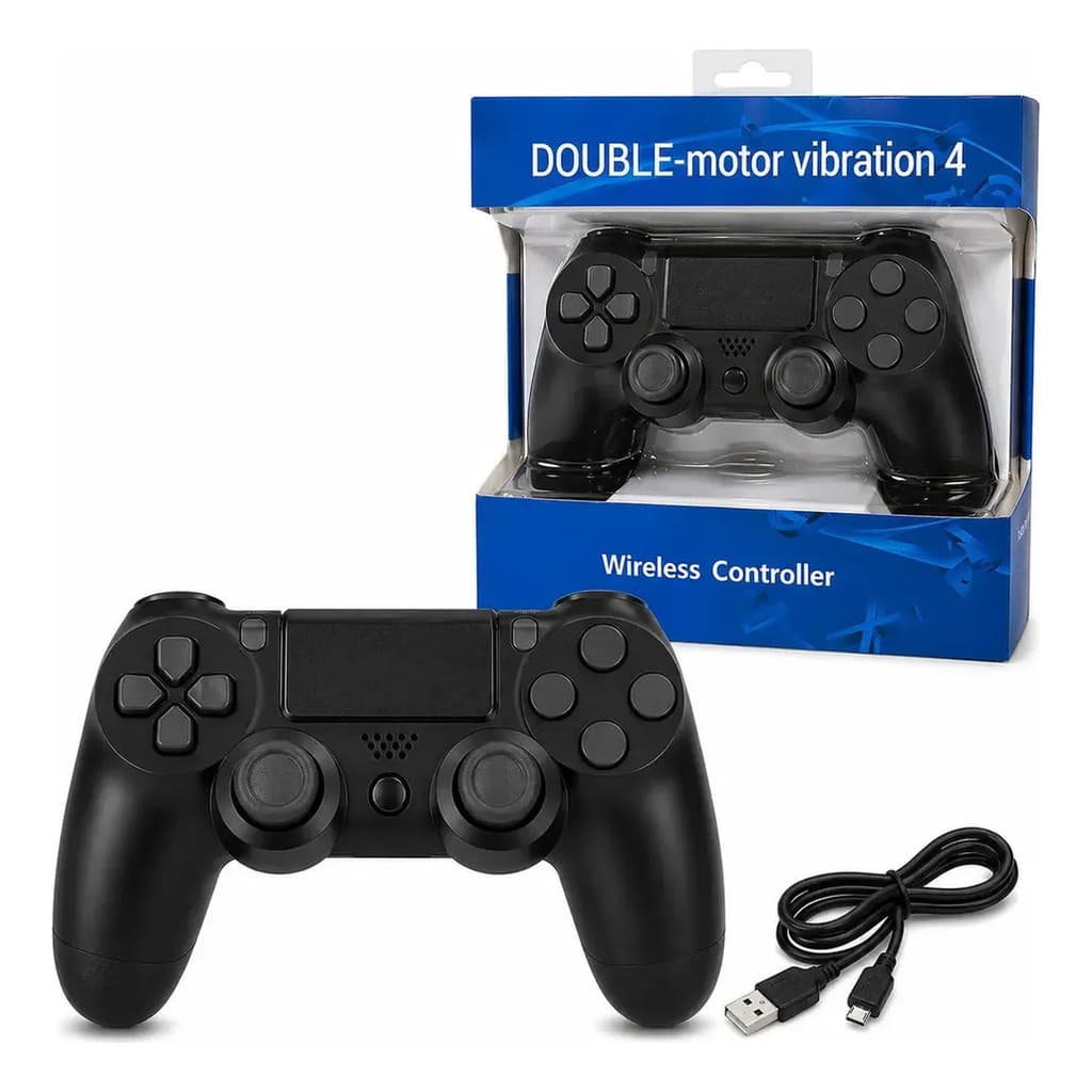 Controle Sem Fio Doubleshock Bluetooth Para Ps4 Videogame Joystick Tv Double Vibration Wireles Wired