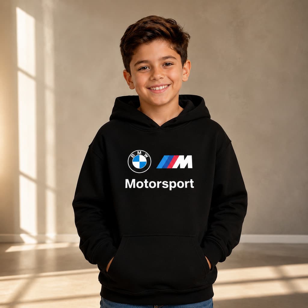 Moletom Infantil BMW Blusa de Frio Carro Esportivo do 6 ao 16
