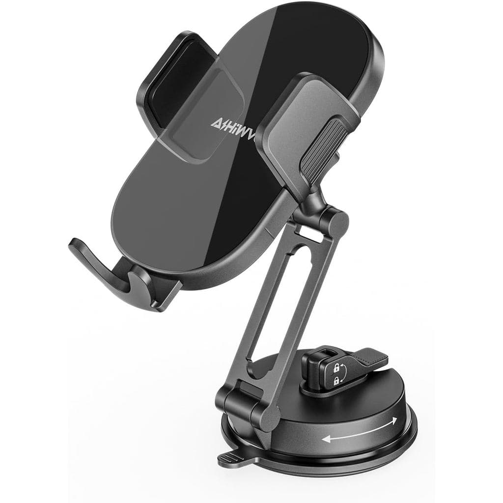 Suportes Universais para Telefone a Vácuo para Seu Carro [360 °   Suporte Metálico Rotativo] Suporte de Telefone com Suc