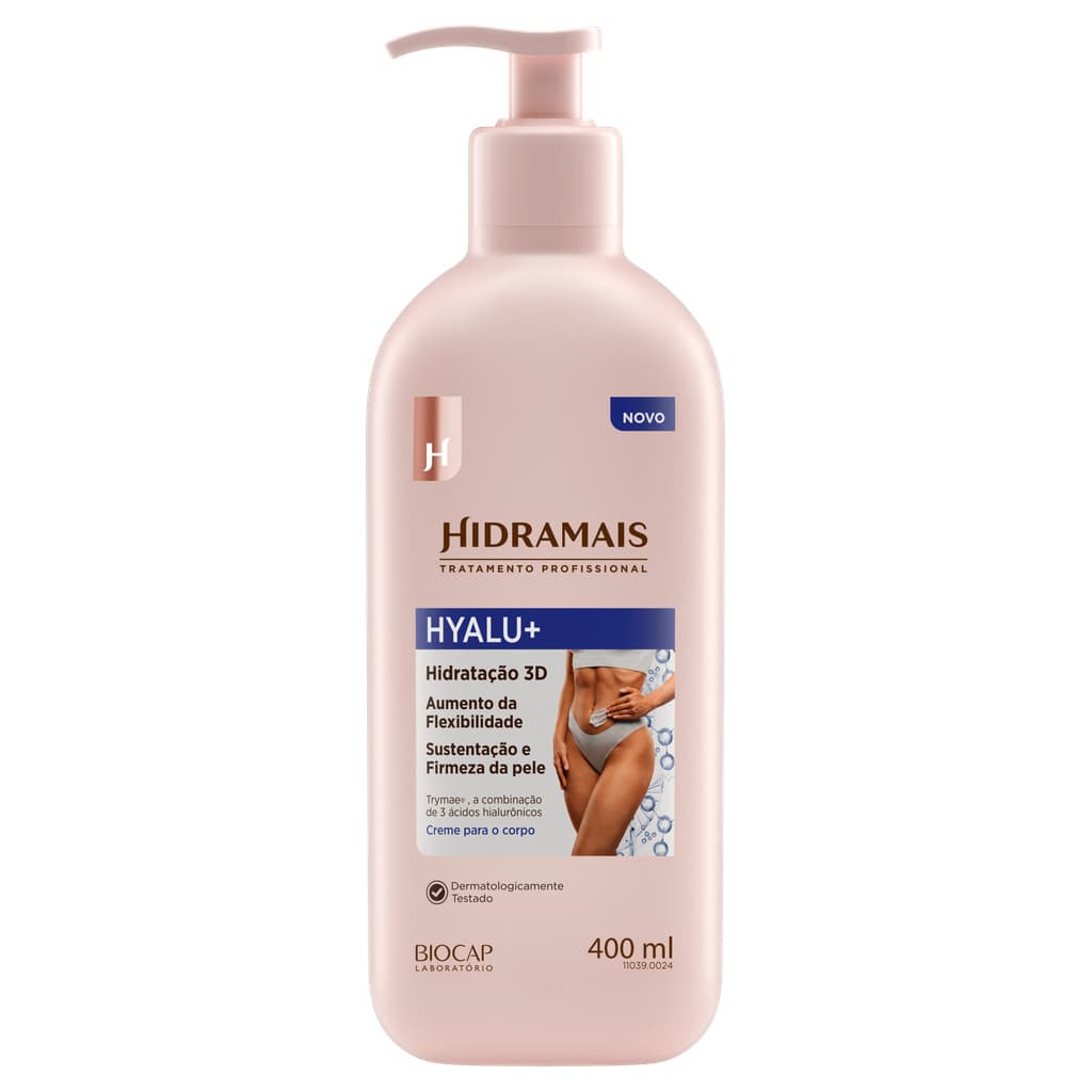 Creme Corporal Hyalu+ Hidramais 400ml Ácido Hialurônico
