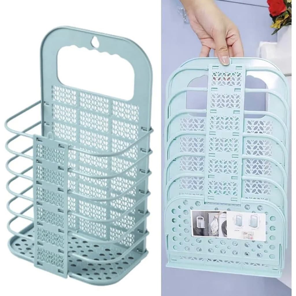 Cesto Organizador Dobravel Multiuso Roupa Suja Comida Banheiro Lavanderia Cozinha Area Limpeza Organizaçao Multiuso