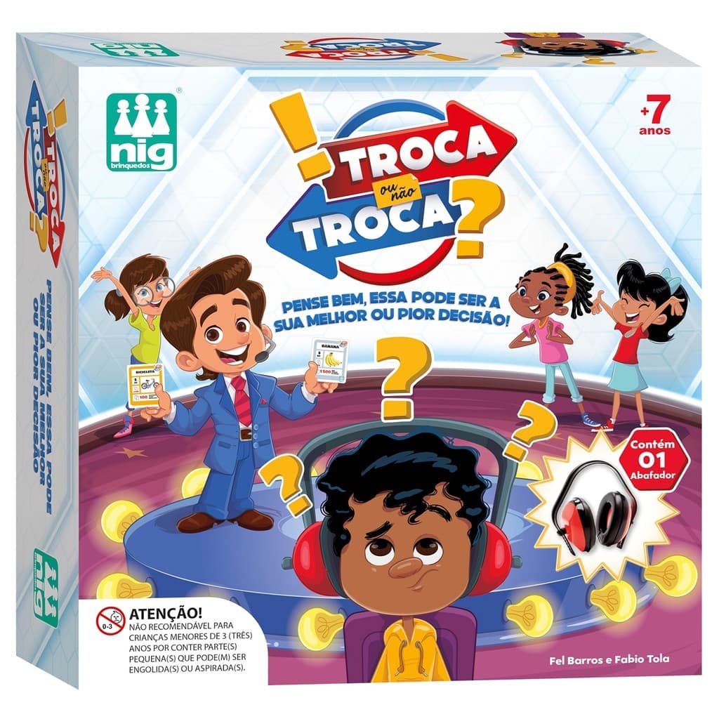 Troca Ou Não Troca Perguntas E Respostas Jogo Educativo Para Família - NIG Brinquedos