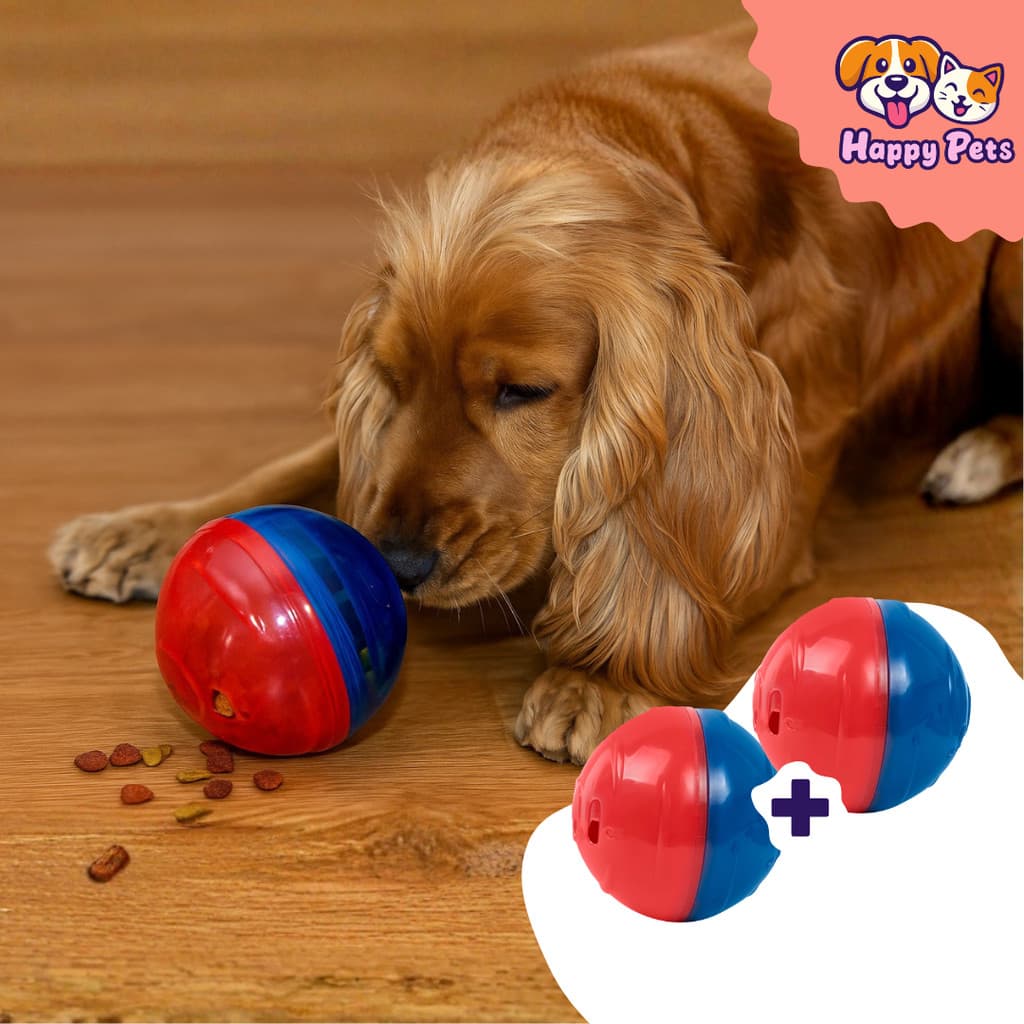 Kit 2 Brinquedo Comedouro Pet Ball Da Pet Games Para Colocar Ração E Petiscos Para Cão Cachorro