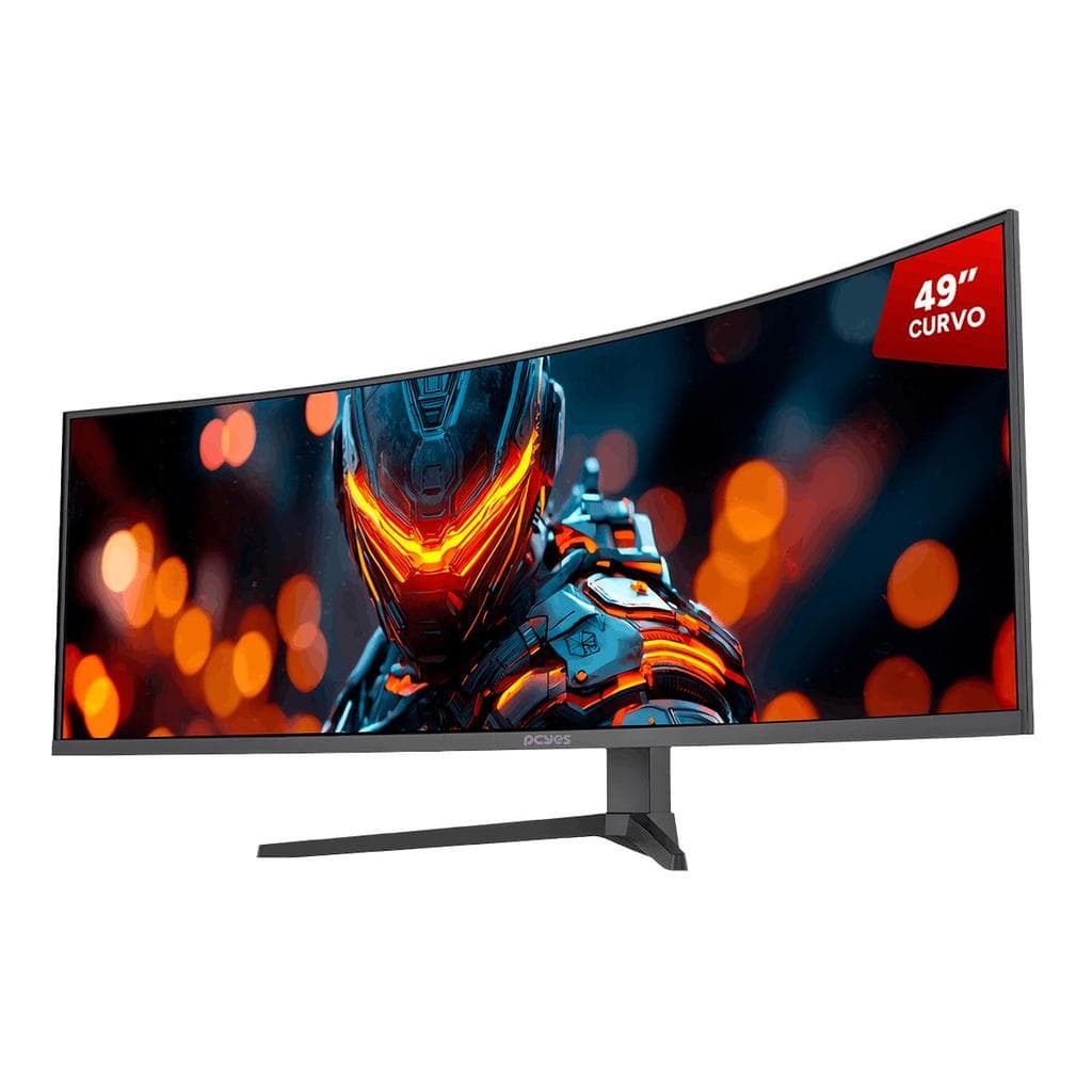 Monitor Gamer Pcyes Z-Max Z49c 49´Curvo Dqhd 120hz 1ms Hdmi/Dp/Usb Type-C Has Speaker Freesync Black
