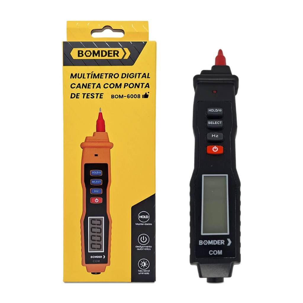 Multimetro Digital Caneta Tela LCD + Alarme Sonoro