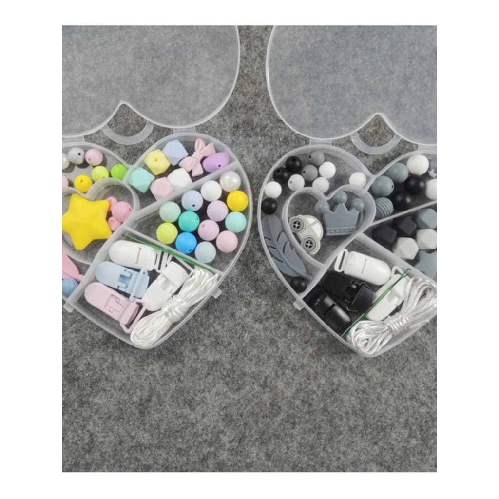 Moonpie DIY chupeta corrente Material pacote conjunto bebê mãe caseiro bebê chupeta corrente miçangas conjunto de ferram