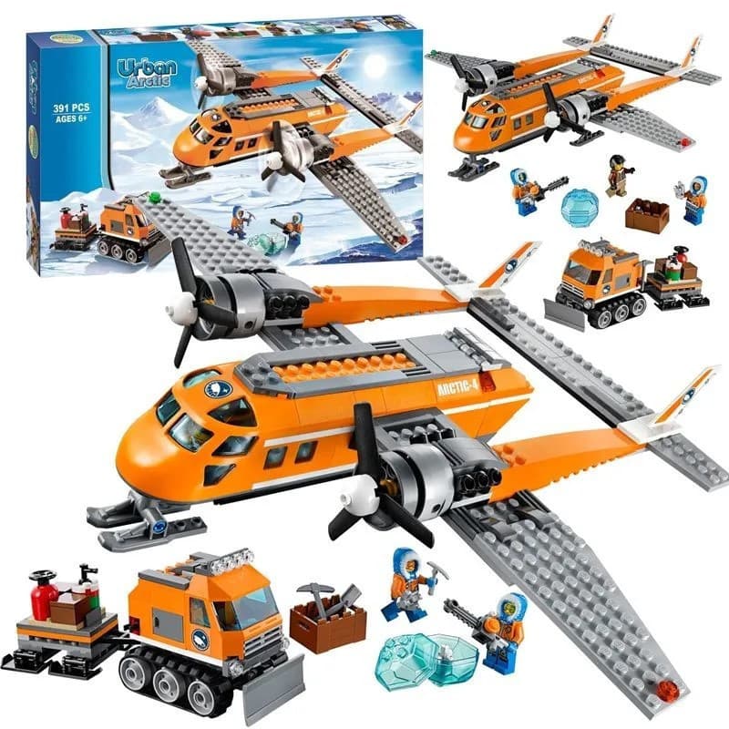 Série Adventure City: Transportador de Carga Ártico, Blocos de Montar Lego, Presente para Meninos e Meninas, Múltiplas O