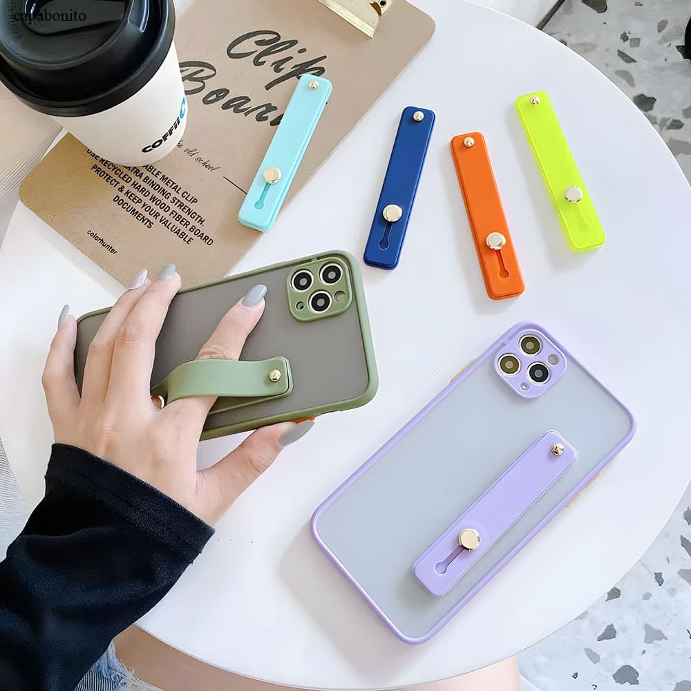 Suporte Para Celular Capinha De Celular Silicone Colorido Pequeno KZJ003