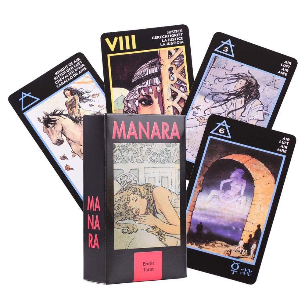Manara Tarot Jogo De Tabuleiro Cartas Mistério Divino Deck Jogos De Festa Da Família Versão Em Inglês Do Vintage Cartões