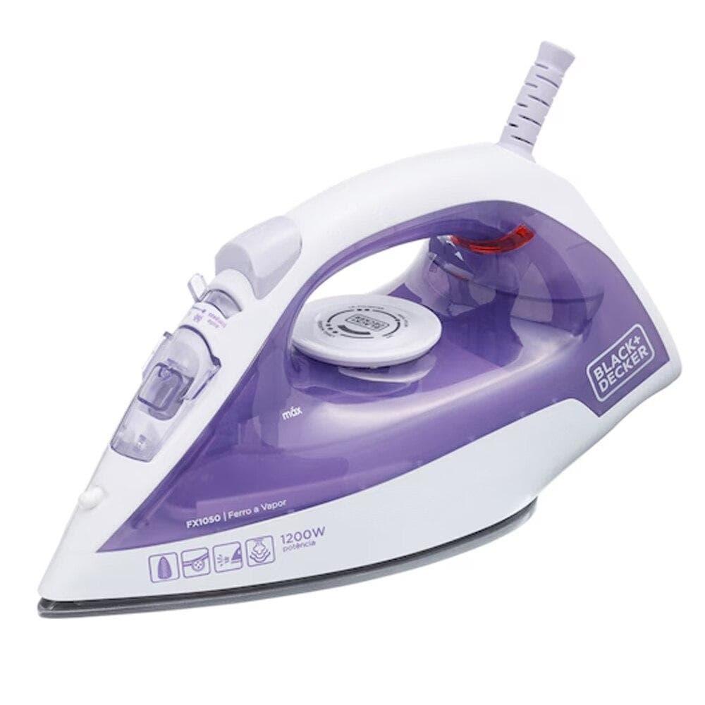 Ferro de Passar a Vapor FX1050 Black + Decker - 220 Volts 