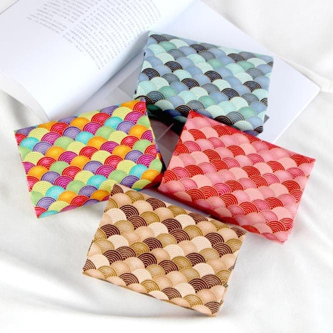 Pequeno em forma de leque concha dourada tecido de algodão artesanato faça você mesmo tecido Patchwork largura 110CM 1/4