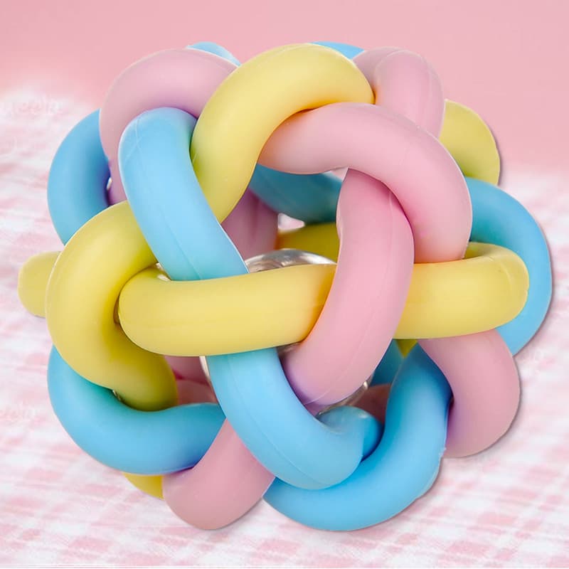 Brinquedo para cachorro sino bola saltitante pequeno cão suprimentos para animais de estimação brinquedo para gato bola 