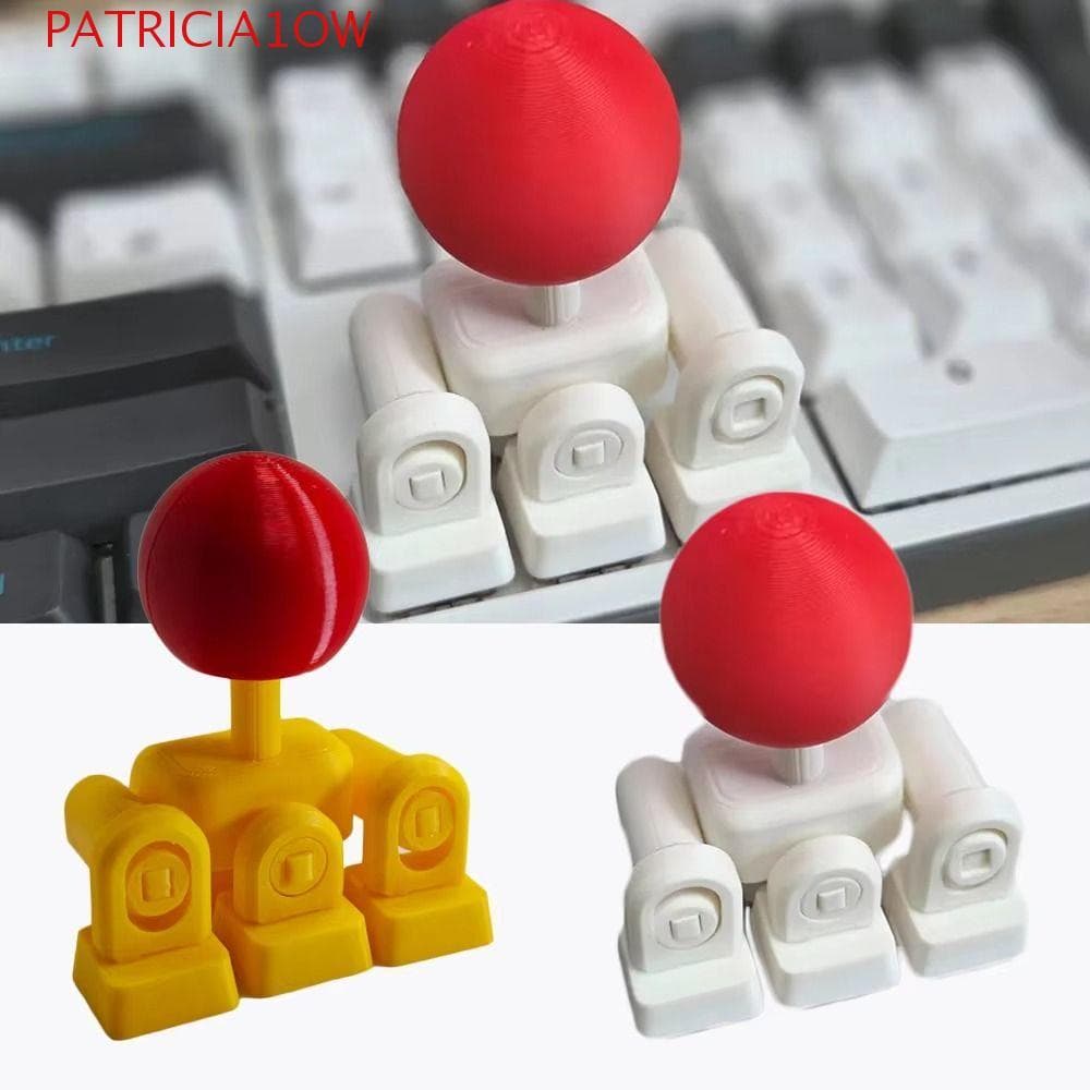 PATRICIA1OW Joystick De Jogo Externo , Botões De Eixo Cruzado Teclado Mecânico Impresso Em 3D Com Aderência Especial