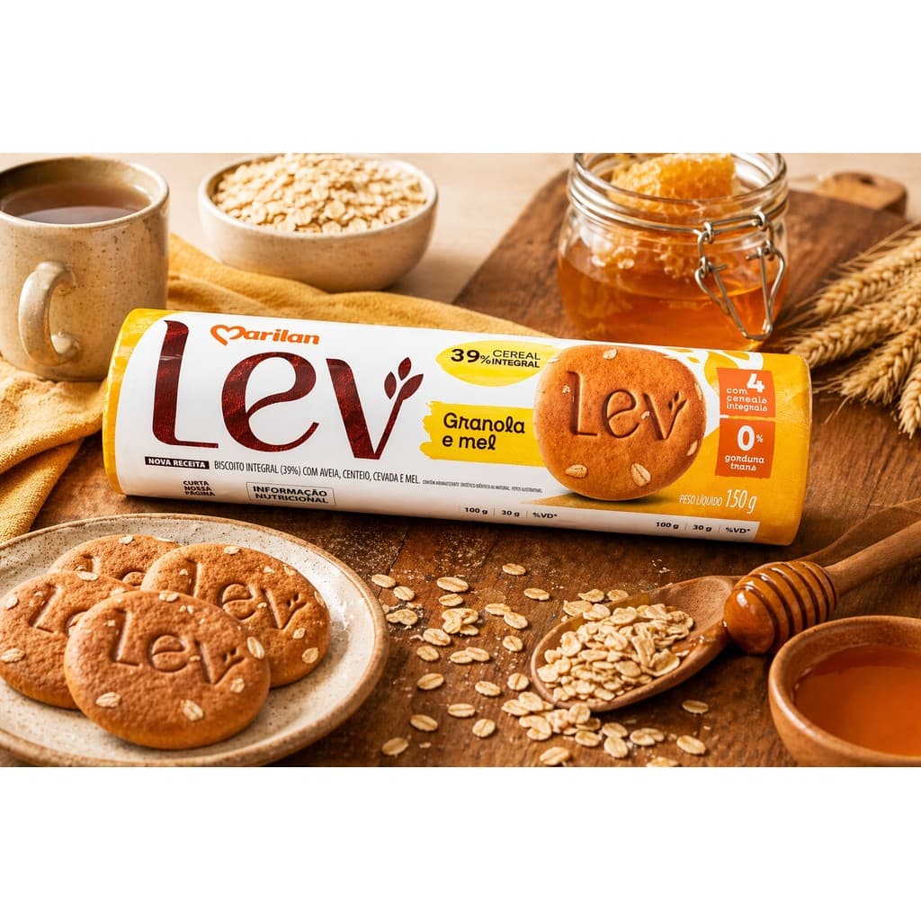 🔥 OFERTA Biscoito Integral Marilan Granola e MEL 150g | 4 Cereais | Saudável | KIT 1x /2x /3x