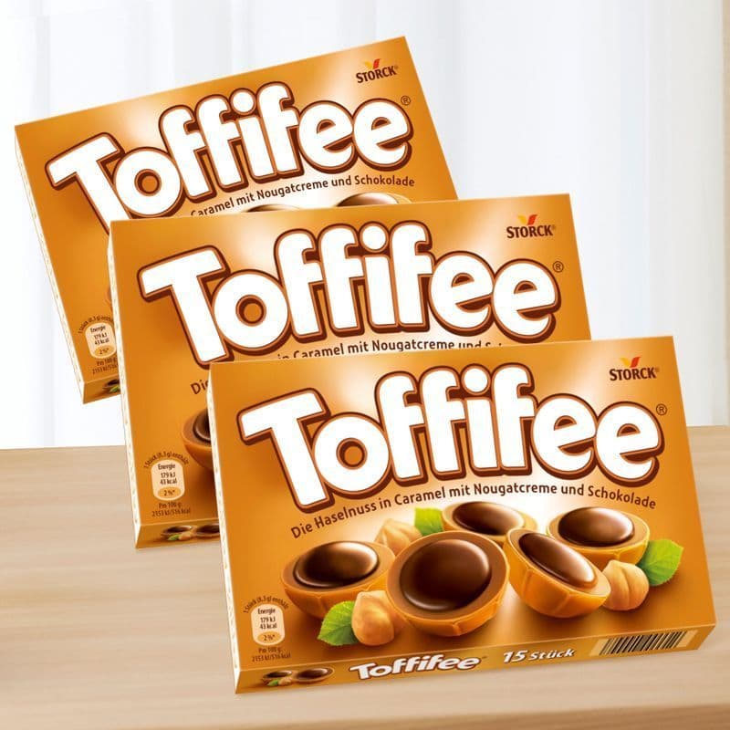 Caramelo Importado Alemão Cacau Avelã 125g Chocolate Avelã Pura Manteiga de Cacau Sanduíche Toffife Lanches 4/27/A