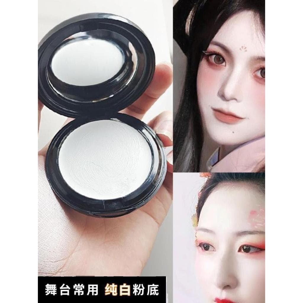 Base líquida branca Ultra branca base creme corretivo iluminador branco puro cosplay palco maquiagem dedicada