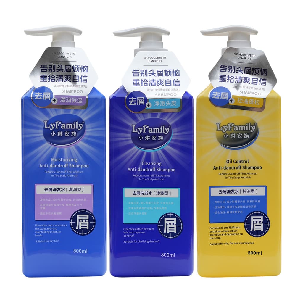 Qinye Xiaolin Família Anticaspa Shampoo Anticaspa Hidratante Controle de Óleo Fofo Purificante Hidratante Fragrância de 