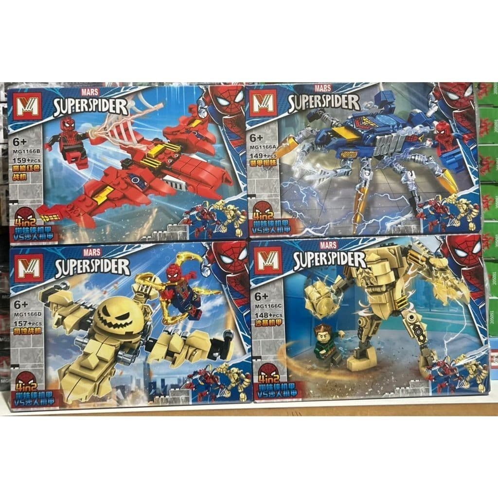 LEGO BLOCO DE MONTAR HOMEM ARANHA ROBOS - ENVIO RAPIDO PREÇO DA SEMANA !! 3