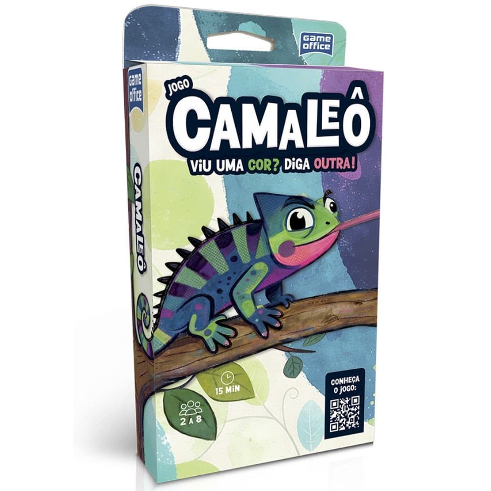 JOGO CAMALEÔ TOYSTER LÓGICA CORES ESTRATÉGIA BRINQUEDOS RACIOCÍNIO MESA BARALHO DISPUTA FAMÍLIA 