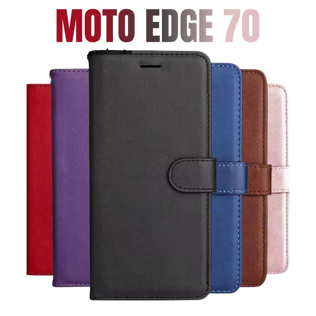 Capa Capinha de celular compatível com Moto Edge 70 Normal Carteira