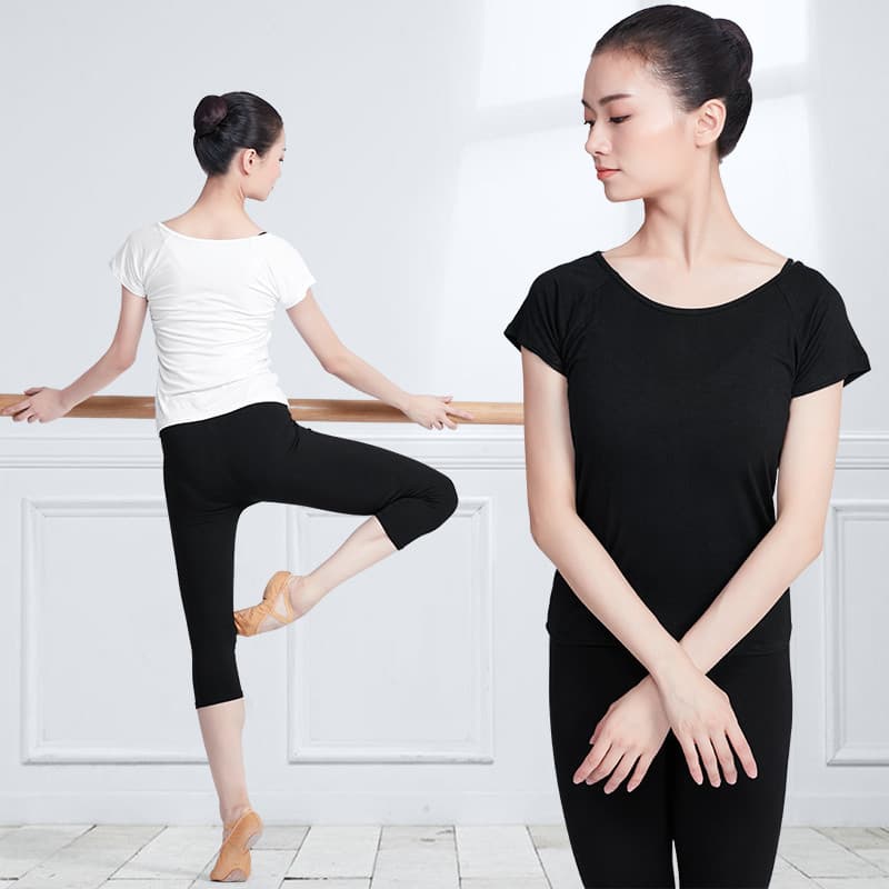 Yoga topo feminino verão de manga curta roupas de treinamento corporal feminino roupas de Fitness em torno do pescoço de