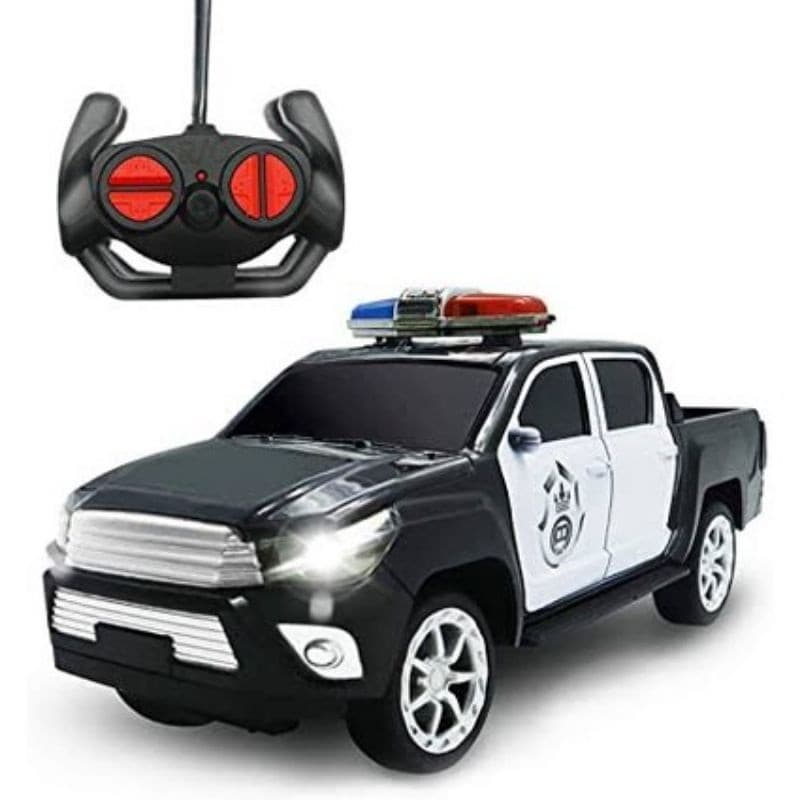Brinquedo Caminhonete de Policia de Controle Remoto Total Carrinho 4x4 Com Luzes Envio Imediato Para Todo Brasil