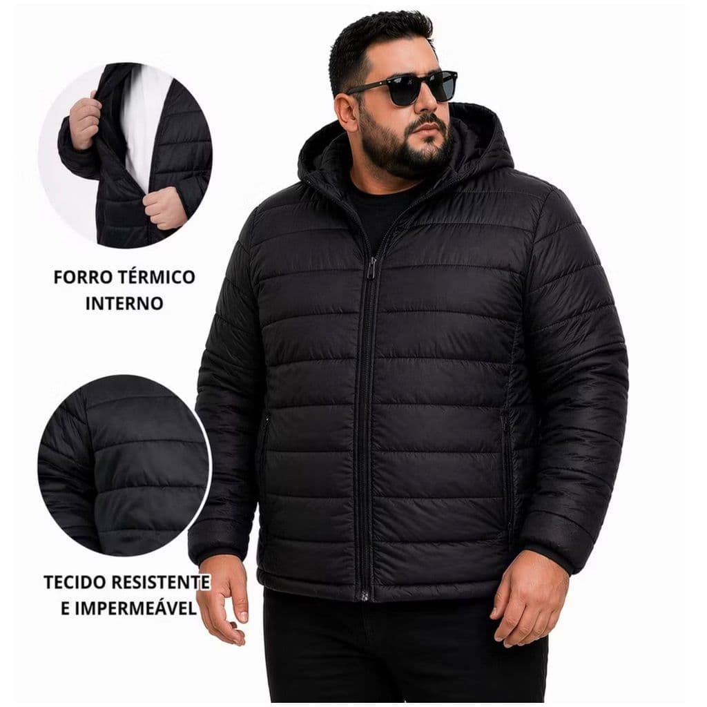 Jaqueta Masculina Plus Size Impermeavel Forrada  G1 G2 G3 G4 G5
