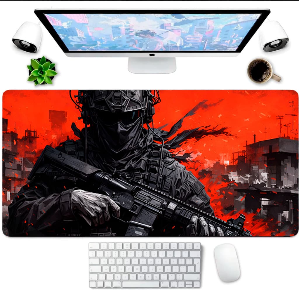 Mouse Pad Apoio Para PC Para Notebook Desk Pad Gamer 80x30 Estendido Conforto Prolongado Controle Preciso
