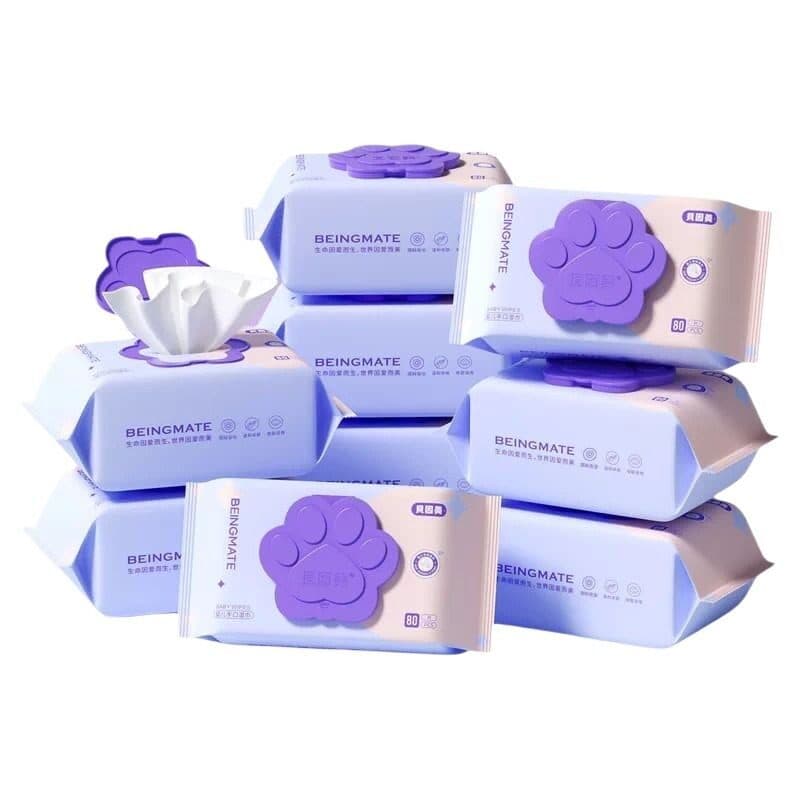 Beinmei Lenços umedecidos para bebês, lenços umedecidos dedicados para bebês recém-nascidos, pacote grande, 80 bombas, t