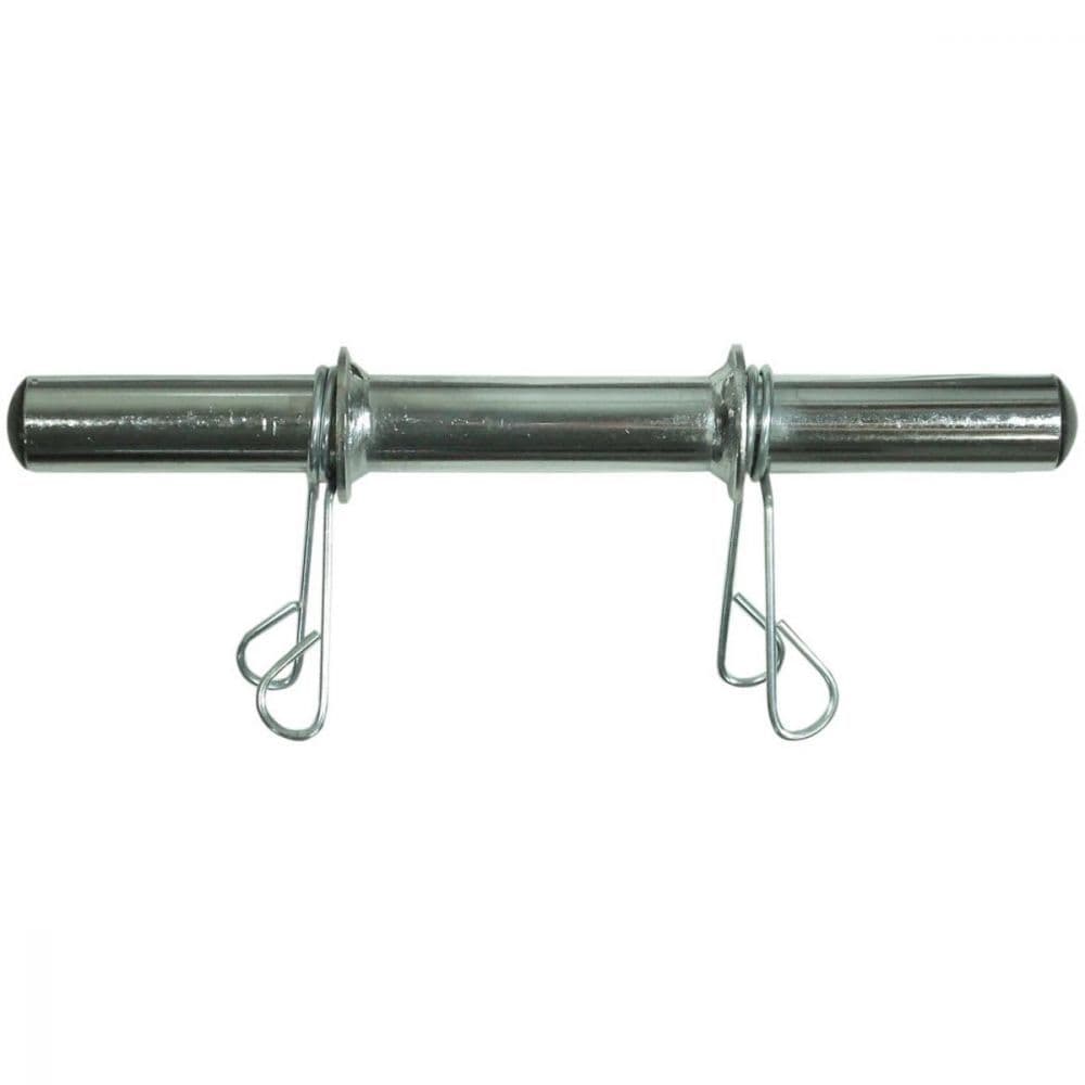 Barra Maciça Musculação 40cm com Presilhas Polimet Rosca Halter Academia Treino