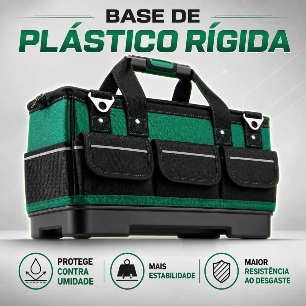 Bolsa mala para ferramentas Reforçada lona  Base Borracha marcenaria e Pedreiro Eletricista acessórios