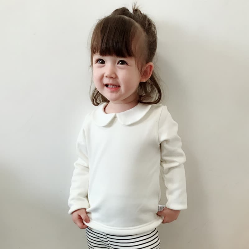 Bebê bebê camisa de fundo outono inverno roupas bebê menina boneca gola topo engrossado quente primavera outono menina m