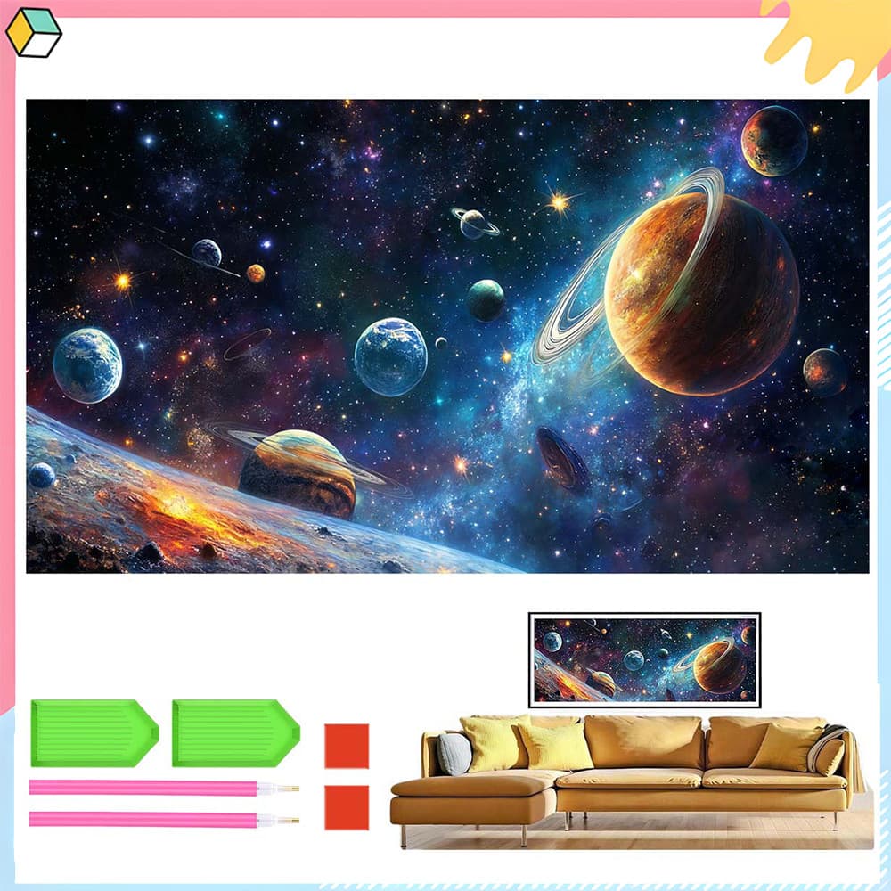 70 x 40 cm, Kits de pintura de diamante para adultos 5D DIY estrelada broca quadrada completa diamantes kit de arte