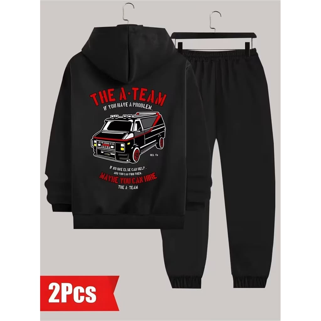 Conjunto Moletom Canguru Masculino Van Blusa De Frio + Calça Moletom Estampados Unissex Outono/Inverno