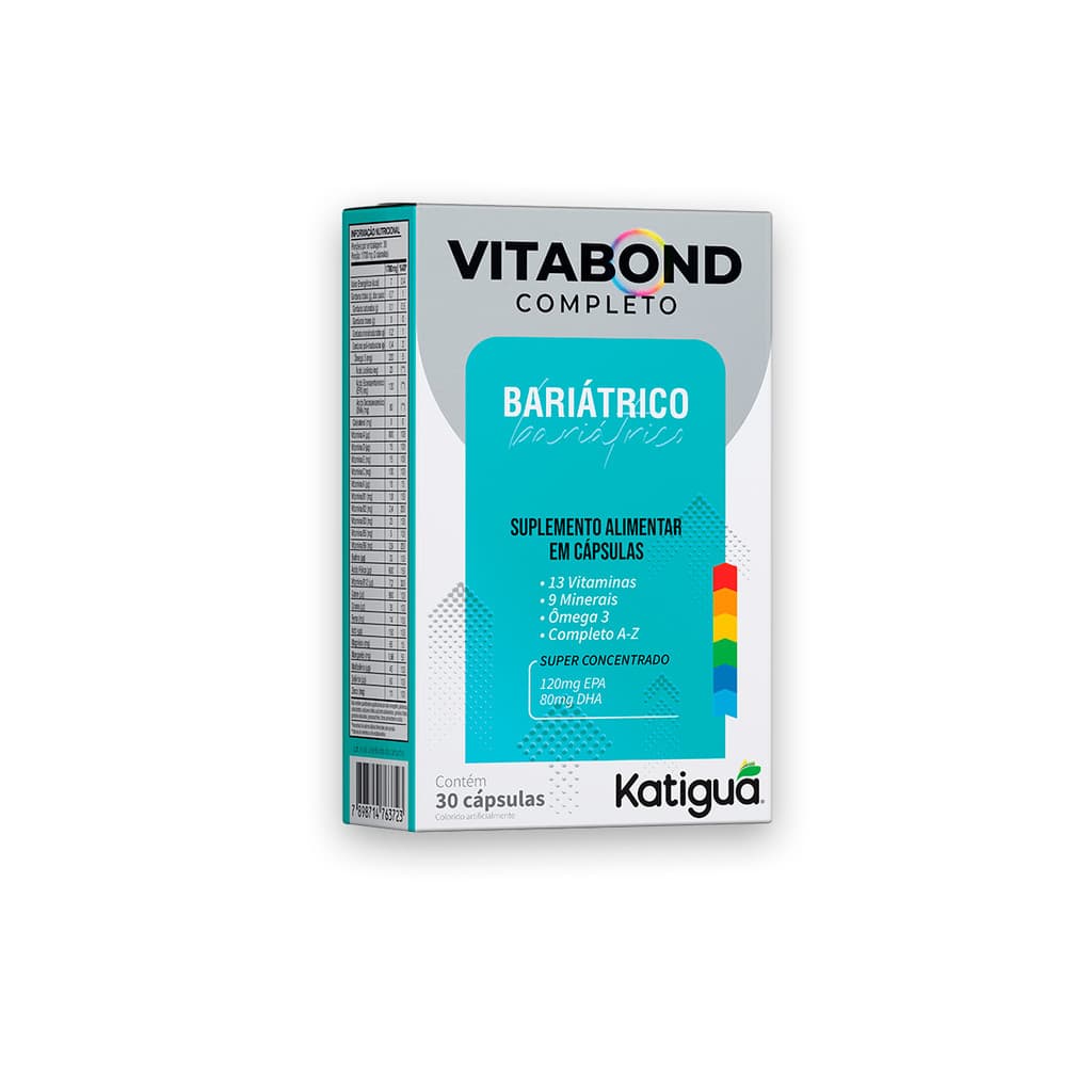 Vitabond Suplemento Bariátrico Katiguá 60 Cápsulas | Ômega 3 + Vitaminas e Minerais