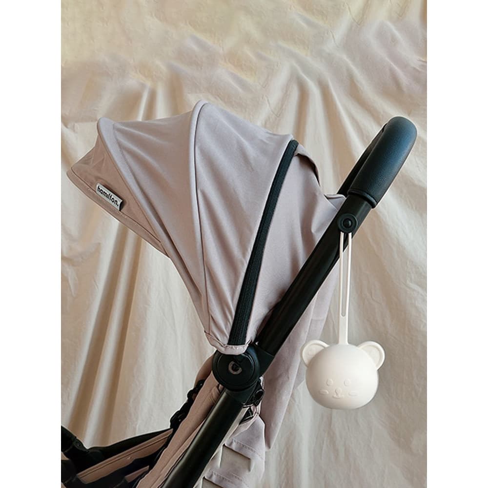 Estilo coreano caixa de chupeta de bebê carrinho de bebê cordão mordedor Anti-queda corrente urso Silicone chupeta caixa