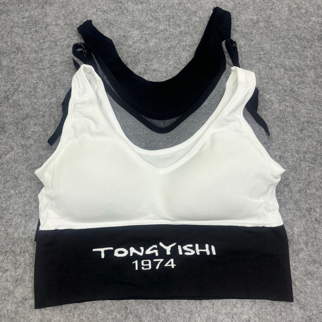 2025 roupa interior esportiva de verão com almofada no peito curto Fitness Bottoming Sling roupa interior feminina moda 