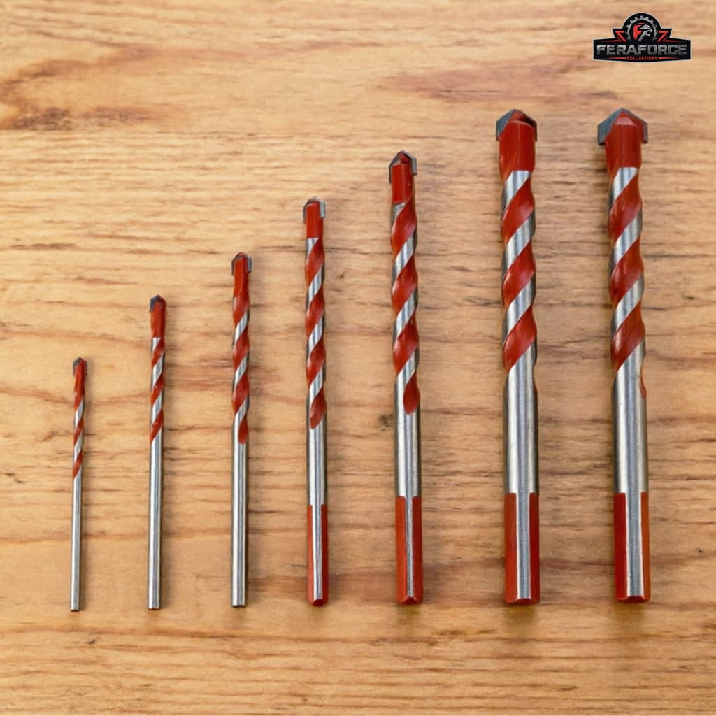 Kit Broca 3 a 12mm em Metal Duro Alta Durabilidade Para Madeira Metal e Concreto para Furadeira Parafusadeira