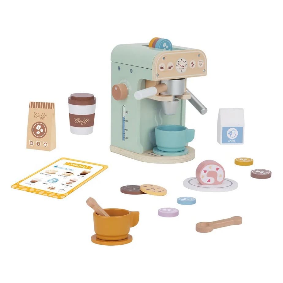 Super Cafeteira De Madeira Expresso - Tooky Toy
