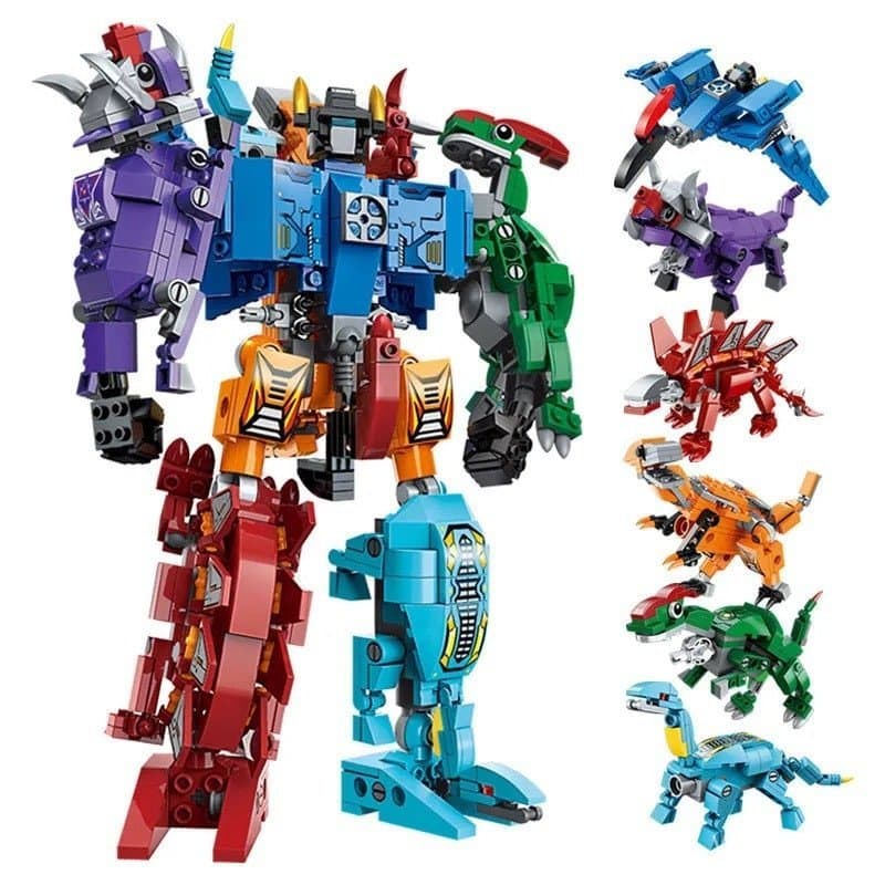 1600 peças de blocos de montar Lego, robô transformador Gundam Mecha Optimus Prime Bumblebee, brinquedo educativo para m