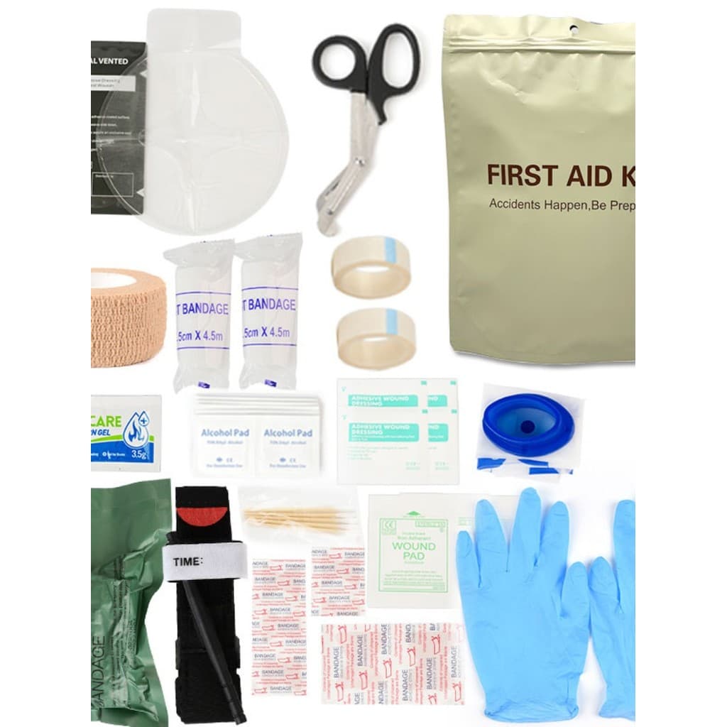 Exportar kit de primeiros socorros campo de batalha kit de sobrevivência de viagem ao ar livre kit de emergência de sobr