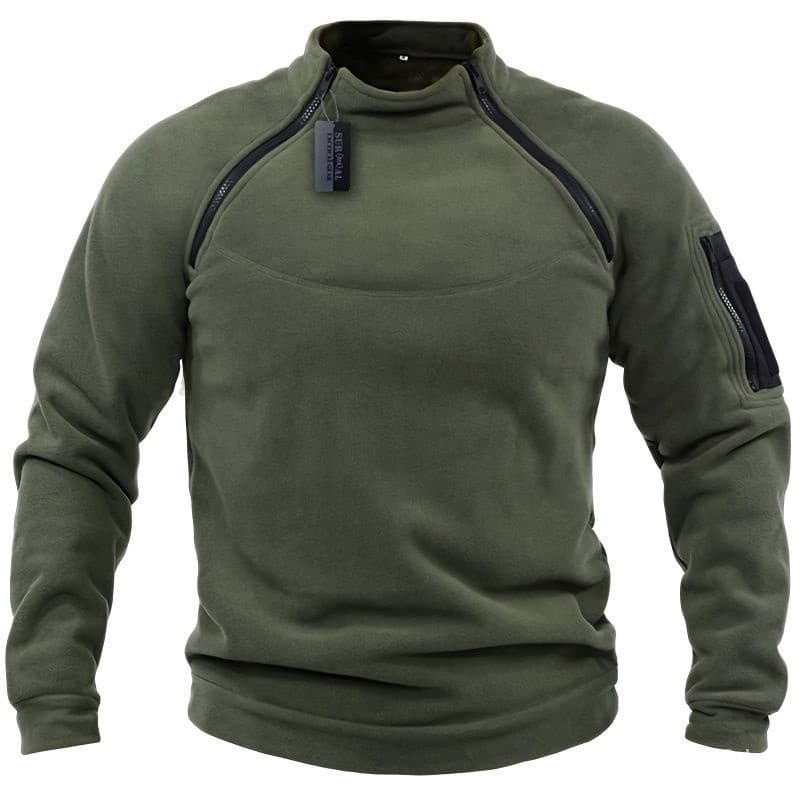 Suéter Tático de Primavera com Zíper Lateral, Respirável, para Caça, Novo Pulôver Masculino, Jaqueta Quente Uqh2 SZNS 12