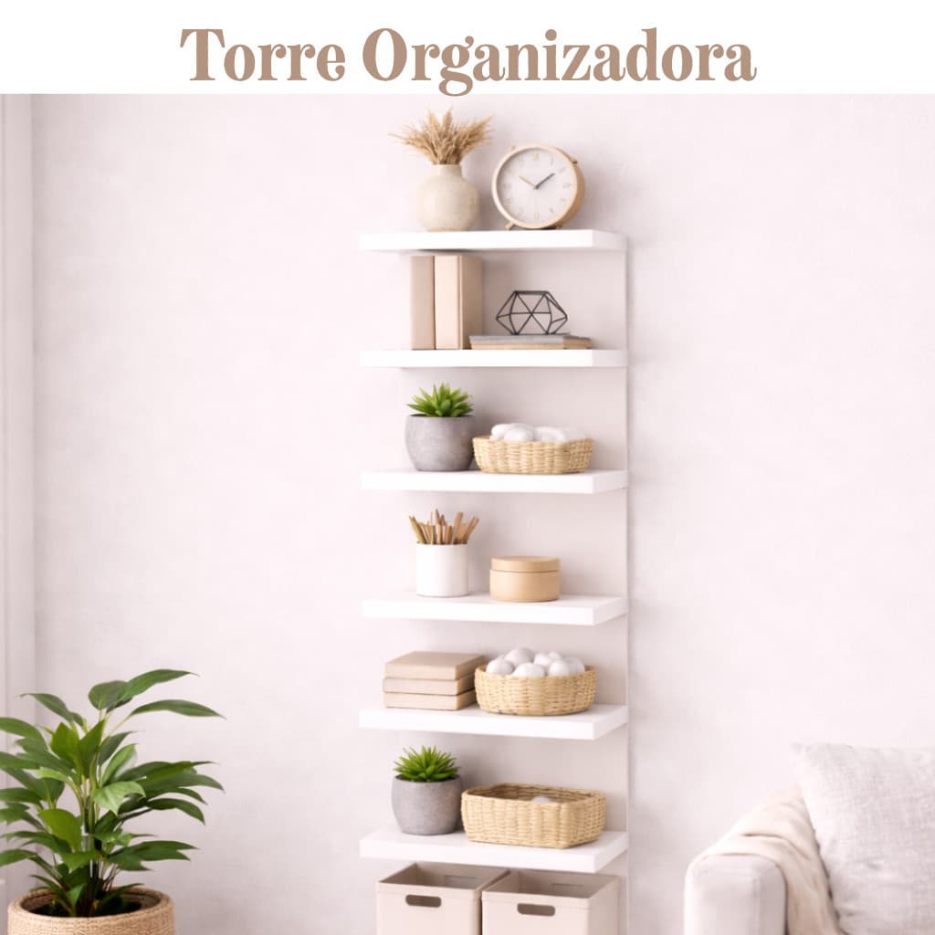 Estante Torre Multiuso 170cm e 85cm  Prateleira Organizadora para Sala, Quarto, Cozinha, Banheiro e Escritório